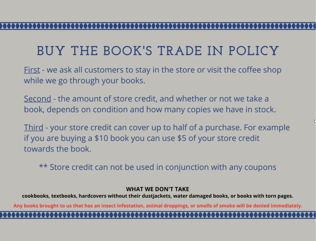 BuyTheBook used Book Policy